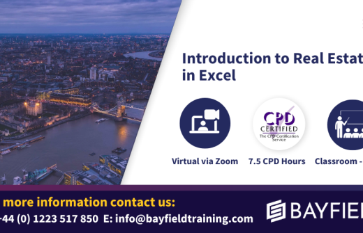 Introduction to Real Estate in Excel 
