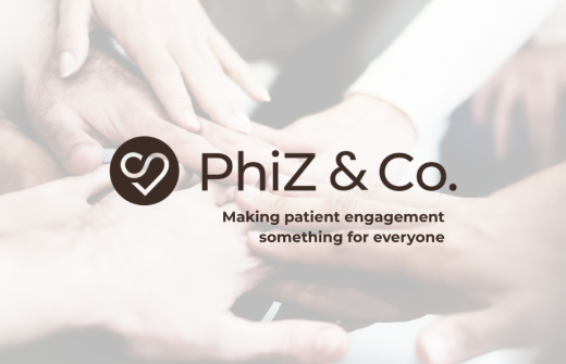 Image with PhiZ & Co logo on it and the tagline 'Making patient engagement something for everyone'