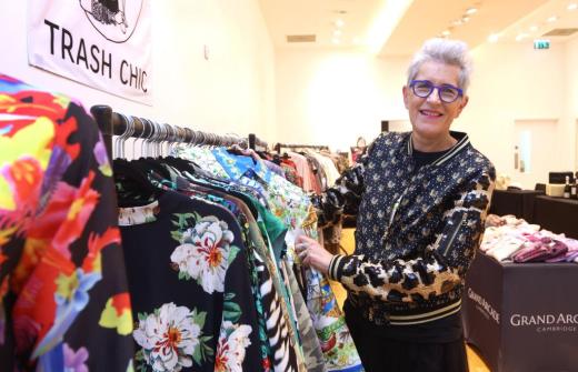 Jane Horwood at a previous Trash Chic pop-up in Cambridge's Grand Arcade