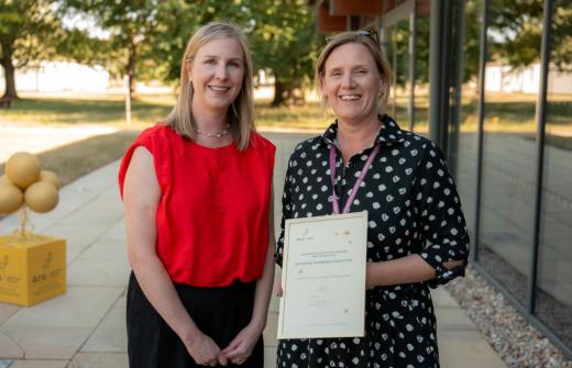Kate Spencer Allen and Rachel Minett St Matthews primary school Partnership Contribution Award