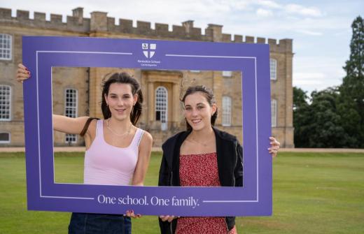 Students at Kimbolton celebrate A Level results