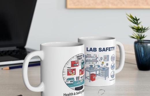 Lab Safety Mug with personalisation | £8.99 (free delivery)