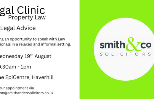 Drop-In Clinic with Smith & Co Solicitors. Talking all things property. 