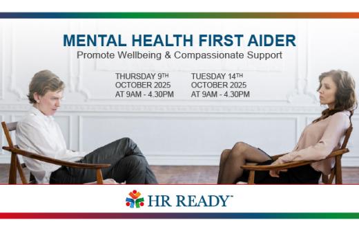 MHFA course run by HR Ready and Promote Mental Health