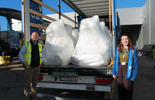 Giant Panda sculptures arrive in the UK - ahead of Addenbrooke's Charitable Trust's Panda Meander trail