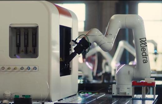 Medra AI is a pioneer in Lab-in-the-Loop deployment for drug discovery where Carterra’s LSA-XT (shown here) is a workhorse generating more antibody binding data than any other platform