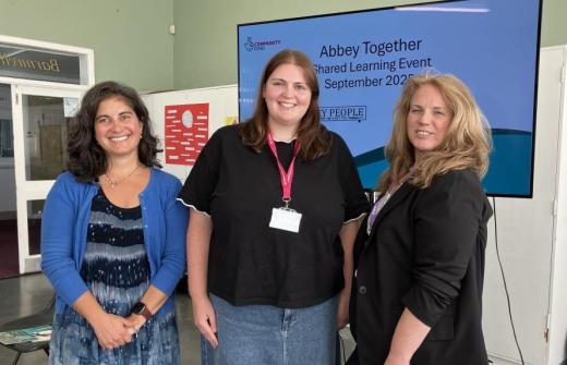Nicky Shepard Abbey People, Tia Halliday The National Lottery Community Fund, Suzie Pollard Kings Hedges Family Support Project