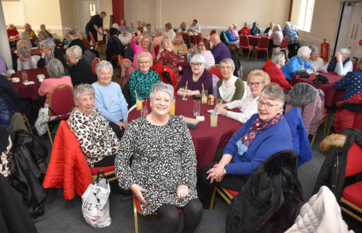 Charity Christmas dinner for elderly people in Glasgow 