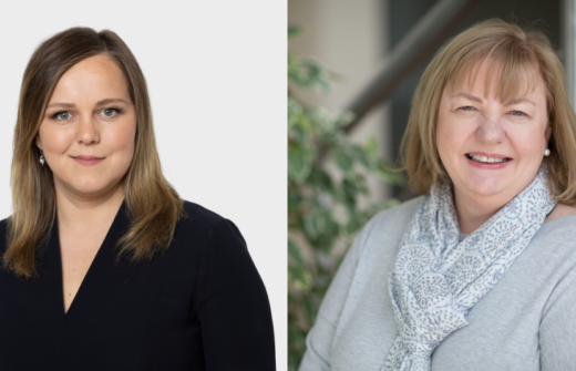 Headshots of Dr Ola Wlodek, CEO at Constructive Bio and Dr Jill Reckless, CEO at RxCelerate. 