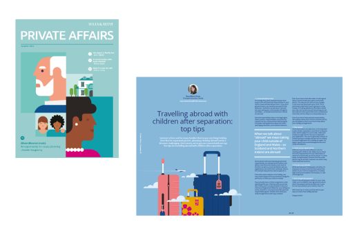 Magazine production including art direction, illustration, design, layout and artwork