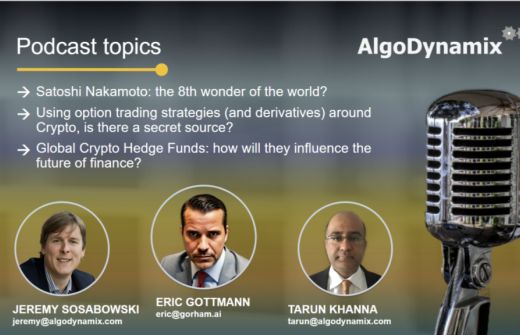 Detailed and insightful related discussions will take place during the AlgoDynamix Podcast Series later this week. Sign up details below and replay/recording will be available to those that have registered!