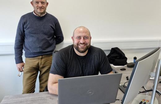 L to R: Andrew Ruff and Jason Collins - Credit: Sian Garwood 