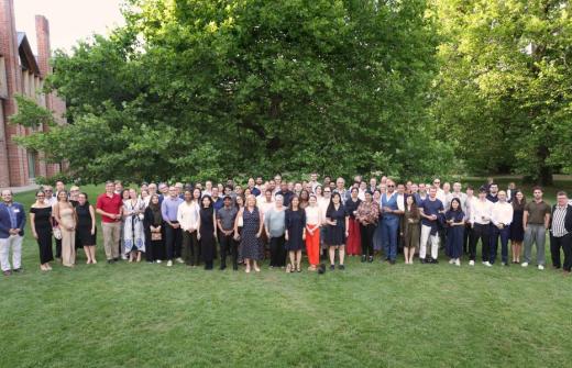 The Impulse 2026 cohort with contributors in the Magdalene College Gardens