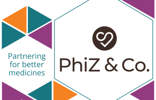 Image shows logo for the RARE Summit and under text saying exhibitor it shows the PhiZ & Co logo in a hexagon in the middle.