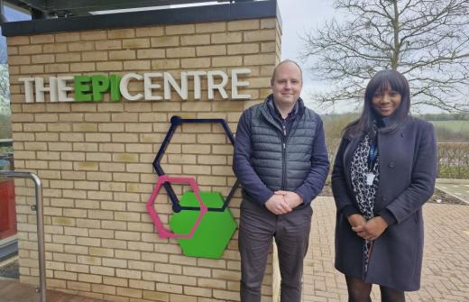 Left is Richard Foster (MD)  and right Vanessa Ngebih (Property Manager)