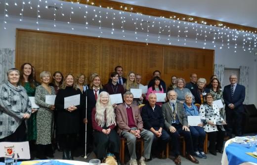 Group photo of charities that benefitted 