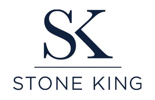 Stone King logo (navy blue on white background)