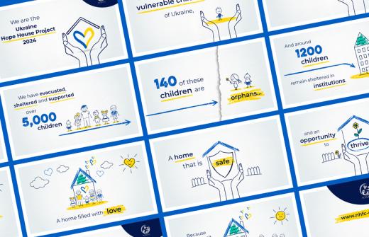 Animation for charity initiative helping orphaned children in Ukraine