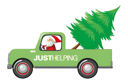 Santa helping with the Arthur Rank Hospice Charity Christmas Tree Recycling 2026