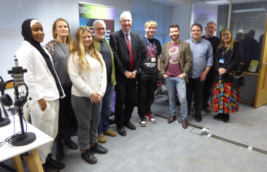 Daniel Zeichner MP opens youth guarantee-funded music studio