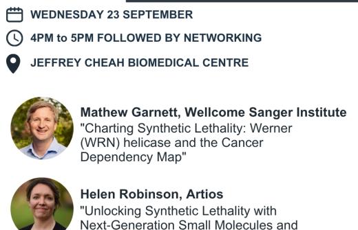 Milner Seminar: Focus on synthetic lethality in cancer