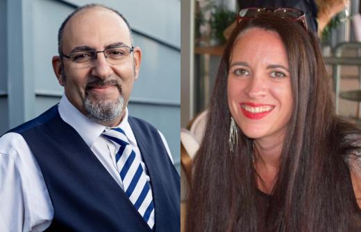 Dr Thanos Papathanasiou (Bourn Hall) and Claire Heuclin (Fertility Network UK)