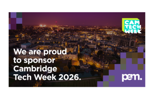 PEM are proud to sponsor Cambridge Tech Week Graphic