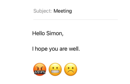 Start of an email, which reads: I hope you are well...