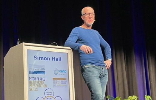 Simon giving a presentation