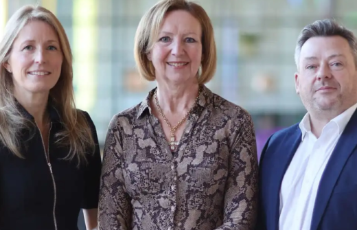 Alex Bishop, Jane Hutchins and David McNee
