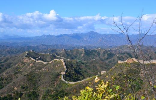  A section of the Great Wall of China