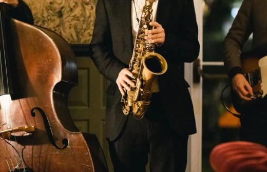 Jazz musicians playing music