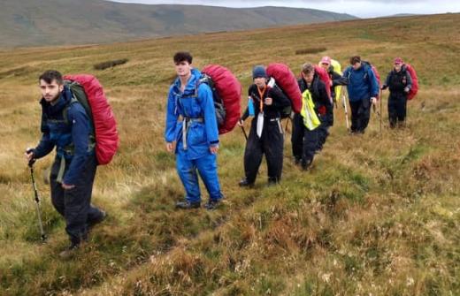 Group of Kimbolton School pupils on their DofE expedition