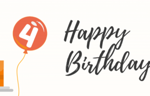 Crayfish 4th birthday banner