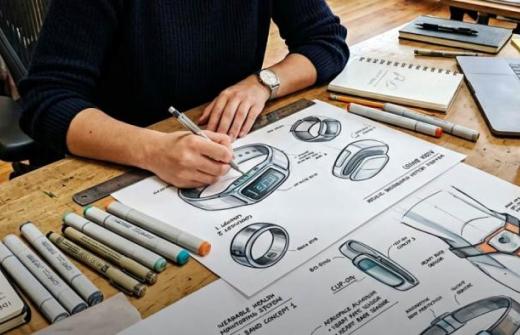 Designer sketching