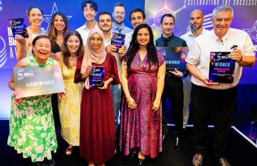 Histopathology team with their awards