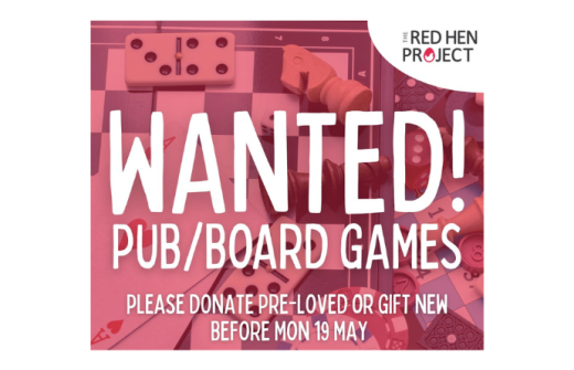 Graphic reads Wanted! Pub/ board games