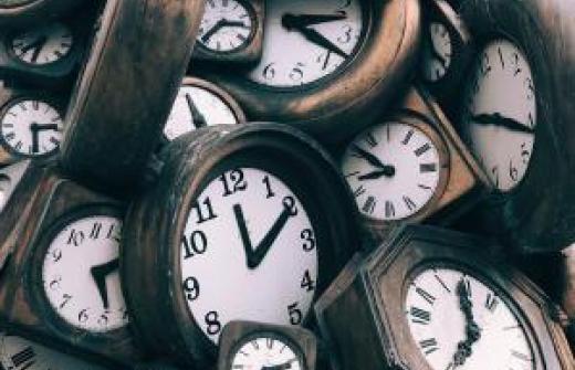 Lots of clocks with different times