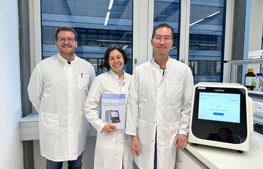 leadXpro scientists with the eProtein Discovery System