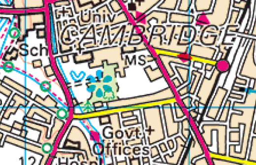 Map of Cambridge