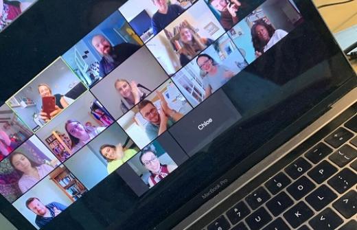 Sookio's work experience students on Zoom