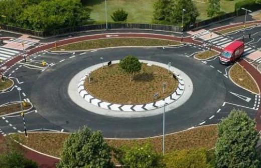 Roundabout from the air