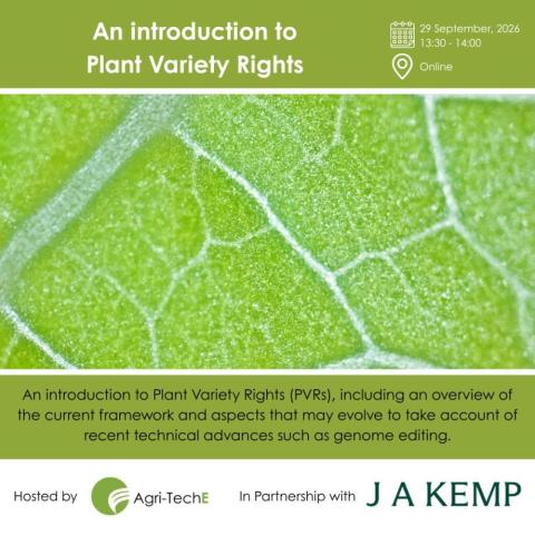 An introduction to Plant Variety Rights