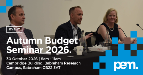 PEM Autumn Budget Seminar event poster