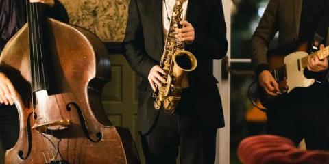 Jazz musicians playing music