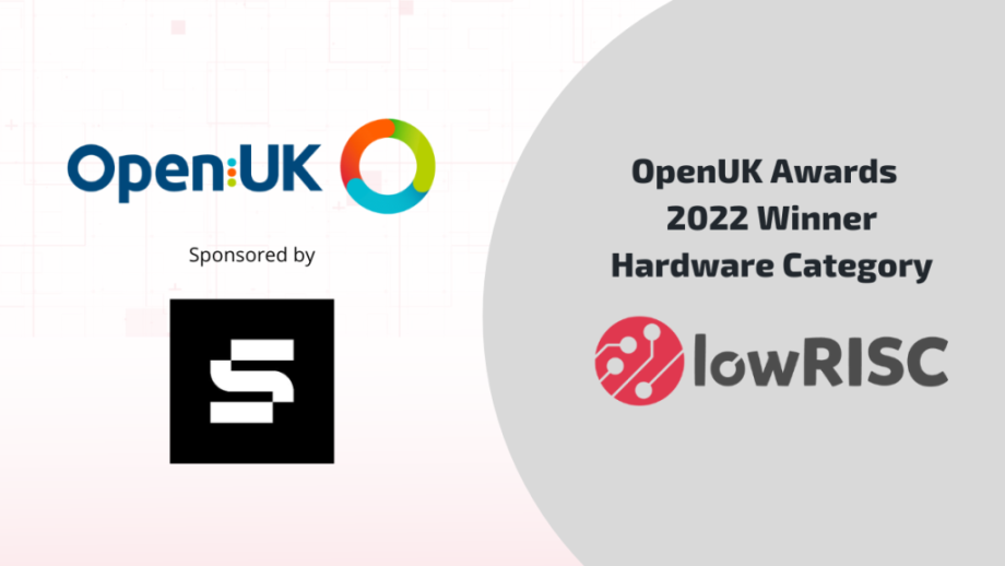 lowRISC wins OpenUK 2022 Awards Hardware Category