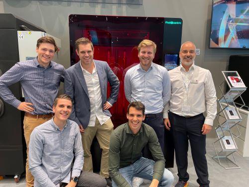 Back row, second left; Lennart van den Doel, Founder at 3D Next Level; top right, Agustin Soriano, Sales and Marketing Director, Photocentric