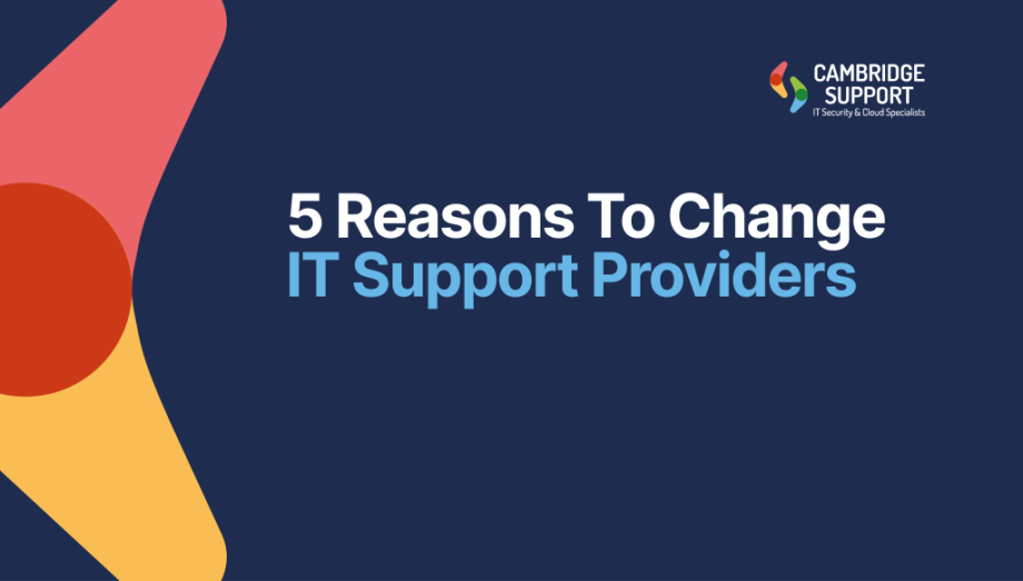 Changing IT support providers