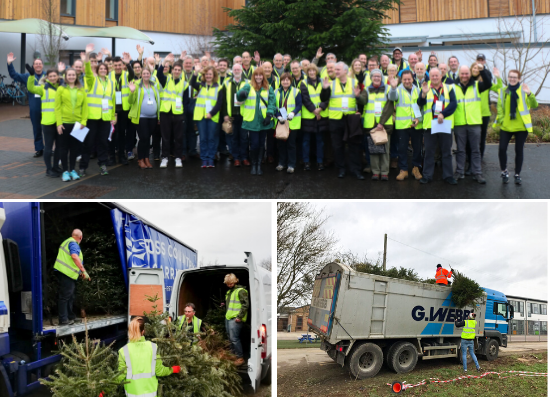 Arthur Rank Hospice needs artic lorries and tippers to support Christmas Tree recycling scheme!