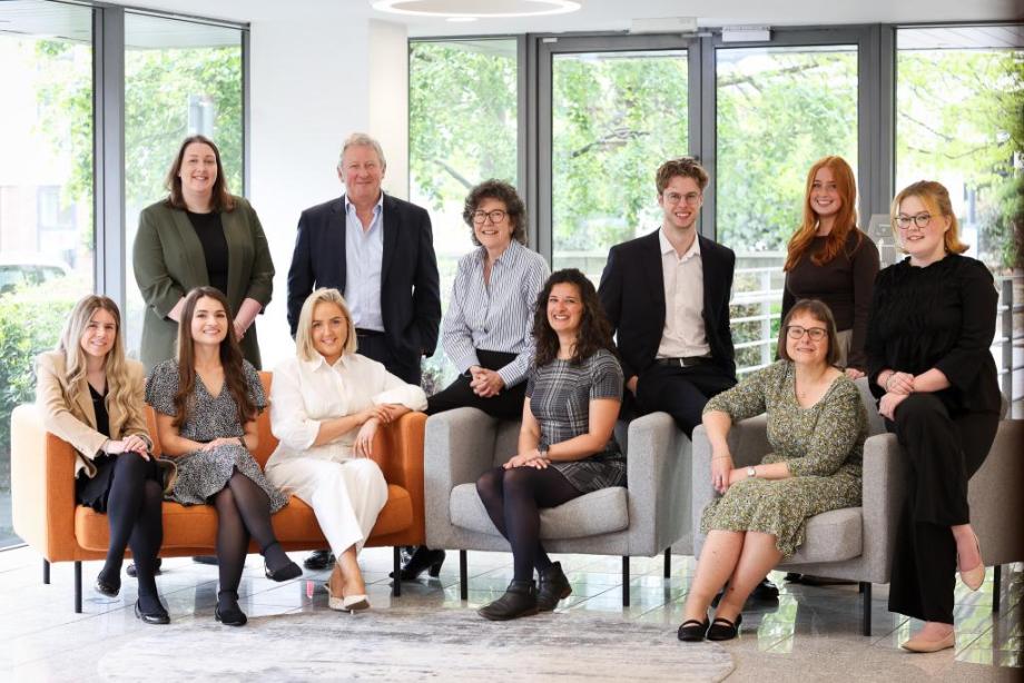 Howes Percival’s Agriculture team with Tim Ryan, next to Anna Spriggs.
